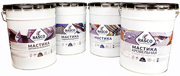 Мастики марки Rasco